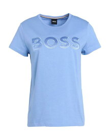 【送料無料】 ボス レディース Tシャツ トップス T-shirt Light blue