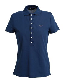【送料無料】 ディースクエアード レディース ポロシャツ トップス Polo shirt Navy blue