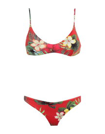 【送料無料】 サンデッキ レディース 上下セット 水着 Bikini Red