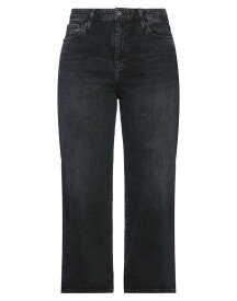 【送料無料】 エージージーンズ レディース デニムパンツ ボトムス Cropped jeans Black