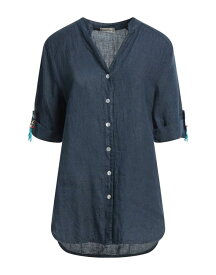 【送料無料】 カシミアカンパニー レディース シャツ リネンシャツ トップス Linen shirt Navy blue