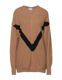 【送料無料】 レッドバレンティノ レディース ニット・セーター アウター Sweater Camel
