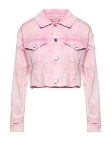 【送料無料】 ゲス レディース ジャケット・ブルゾン デニムジャケット アウター Denim jacket Pink