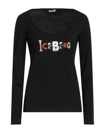 【送料無料】 アイスバーグ レディース Tシャツ トップス T-shirt Black