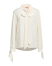 【送料無料】 ヌメロ ヴェントゥーノ レディース シャツ トップス Solid color shirts & blouses Ivory