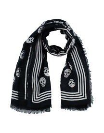 【送料無料】 アレキサンダー・マックイーン レディース マフラー・ストール・スカーフ アクセサリー Scarves and foulards Black