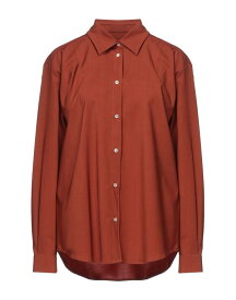 【送料無料】 エムエスジイエム レディース シャツ トップス Solid color shirts & blouses Brown