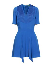 【送料無料】 ヴェルサーチ レディース ワンピース トップス Short dress Bright blue