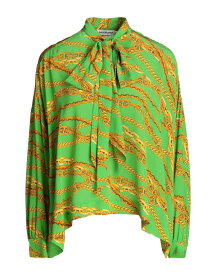 【送料無料】 バレンシアガ レディース シャツ トップス Patterned shirts & blouses Light green