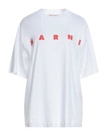 【送料無料】 マルニ レディース Tシャツ トップス Oversize-T-Shirt White