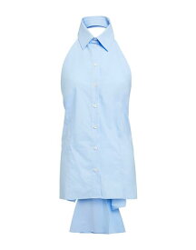【送料無料】 エムエスジイエム レディース シャツ トップス Solid color shirts & blouses Sky blue