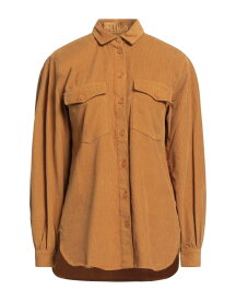 【送料無料】 ヨーロピアンカルチャー レディース シャツ トップス Solid color shirts & blouses Camel