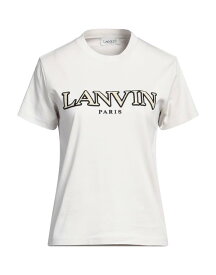 【送料無料】 ランバン レディース Tシャツ トップス T-shirt Light grey