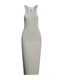 【送料無料】 リックオウエンス レディース ワンピース トップス Midi dress Light grey