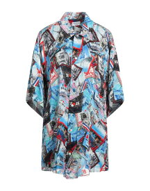 【送料無料】 バレンシアガ レディース シャツ トップス Patterned shirts & blouses Azure