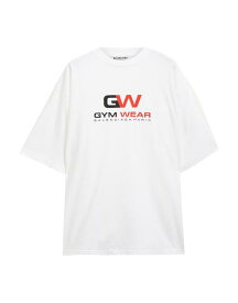 【送料無料】 バレンシアガ レディース Tシャツ トップス T-shirt White
