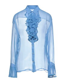 【送料無料】 マルタンマルジェラ レディース シャツ トップス Silk shirts & blouses Azure