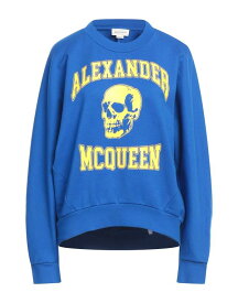 【送料無料】 アレキサンダー・マックイーン レディース パーカー・スウェット アウター Sweatshirt Blue