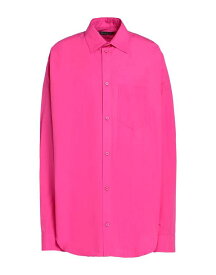 【送料無料】 バレンシアガ レディース シャツ トップス Solid color shirts & blouses Fuchsia