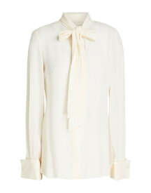 【送料無料】 アレキサンダー・マックイーン レディース シャツ トップス Silk shirts & blouses Ivory