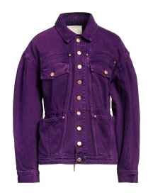 【送料無料】 ウラ・ジョンソン レディース ジャケット・ブルゾン デニムジャケット アウター Denim jacket Purple