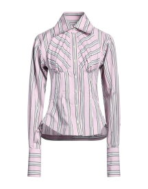 【送料無料】 エムエスジイエム レディース シャツ トップス Striped shirt Pink