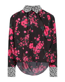 【送料無料】 エムエスジイエム レディース シャツ トップス Floral shirts & blouses Black
