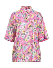 【送料無料】 エムエスジイエム レディース シャツ トップス Floral shirts & blouses Pink