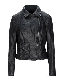 【送料無料】 ギャレットライト レディース ジャケット・ブルゾン アウター Biker jacket Black