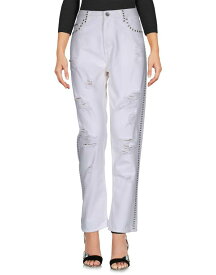 【送料無料】 ツインセット レディース デニムパンツ ボトムス Denim pants White