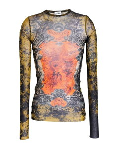 �W�����|�[�� �S���`�G ���f�B�[�X �g�b�v�X �V���c JEAN PAUL GAULTIER Orange �I�����W