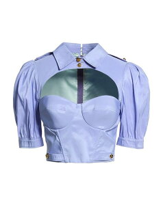 �G���U�x�b�^�t�����L ���f�B�[�X �g�b�v�X �V���c ELISABETTA FRANCHI Light Blue �u���[