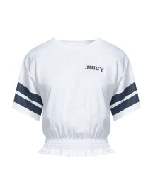 【送料無料】 ジューシークチュール レディース Tシャツ トップス T-shirt White