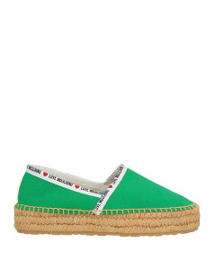���u ���X�L�[�m ���f�B�[�X �V���[�Y �X���b�|���E���[�t�@�[ �G�X�p�h���[�� LOVE MOSCHINO Green �O���[��