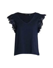 【送料無料】 ヴェロモーダ レディース Tシャツ トップス T-shirt Navy blue