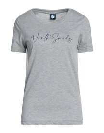 【送料無料】 ノースセール レディース Tシャツ トップス T-shirt Grey