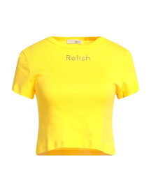【送料無料】 レリッシュ レディース Tシャツ トップス T-shirt Yellow