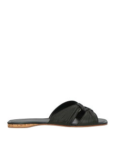 �U ���E ���f�B�[�X �V���[�Y �T���_�� THE ROW Black �u���b�N