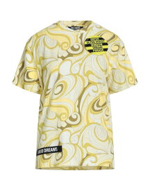 【送料無料】 ラフ・シモンズ レディース Tシャツ トップス T-shirt Light yellow