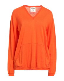 【送料無料】 セミクチュール レディース ニット・セーター アウター Sweater Orange