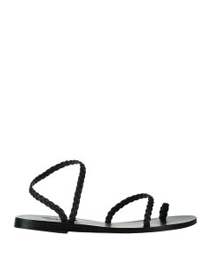 �A���V�G���g�O���[�N�T���_�� ���f�B�[�X �V���[�Y �\���O�E�T���_�� ANCIENT GREEK SANDALS Black �u���b�N