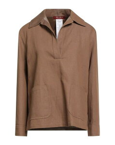 �}�b�N�X�}�[�� ���f�B�[�X �g�b�v�X �V���c MAX MARA STUDIO Camel �L������