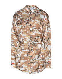 【送料無料】 エディター レディース シャツ トップス Patterned shirts & blouses Khaki