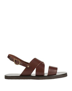 �A���V�G���g�O���[�N�T���_�� ���f�B�[�X �V���[�Y ANCIENT GREEK SANDALS Dark Brown �u���E��