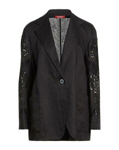 �}�b�N�X�}�[�� ���f�B�[�X �A�E�^�[ �W���P�b�g�E�u���]�� �e�[���[�h�W���P�b�g MAX MARA STUDIO Black �u���b�N