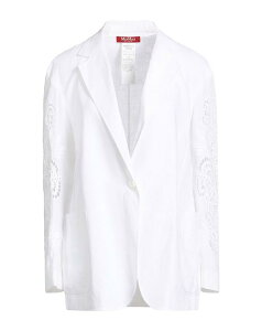 �}�b�N�X�}�[�� ���f�B�[�X �A�E�^�[ �W���P�b�g�E�u���]�� �e�[���[�h�W���P�b�g MAX MARA STUDIO White �z���C�g