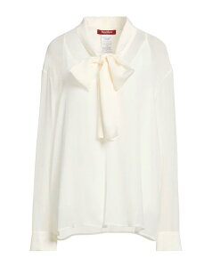 �}�b�N�X�}�[�� ���f�B�[�X �g�b�v�X �V���c MAX MARA STUDIO Ivory �A�C�{���[