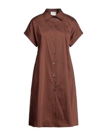 【送料無料】 セミクチュール レディース シャツ トップス Solid color shirts & blouses Brown