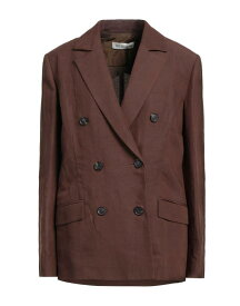 【送料無料】 トラサルディ レディース ジャケット・ブルゾン アウター Blazer Dark brown