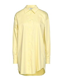 【送料無料】 エディター レディース シャツ トップス Solid color shirts & blouses Yellow